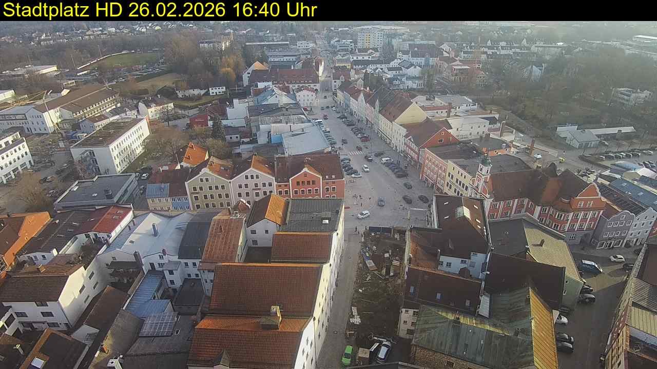 Archiv Foto Webcam Stadtplatz Eggenfelden