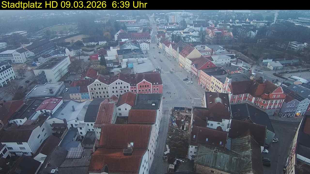 Archiv Foto Webcam Stadtplatz Eggenfelden