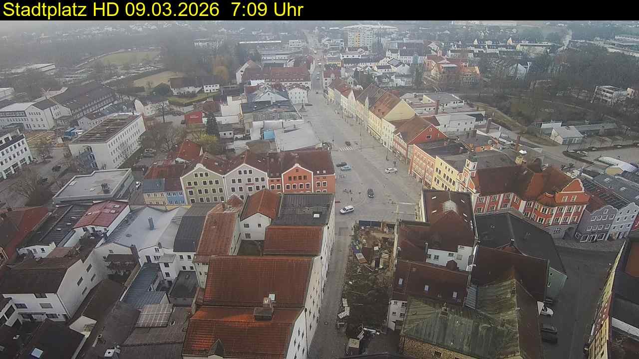 Archiv Foto Webcam Stadtplatz Eggenfelden