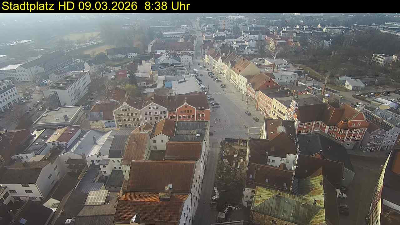 Archiv Foto Webcam Stadtplatz Eggenfelden