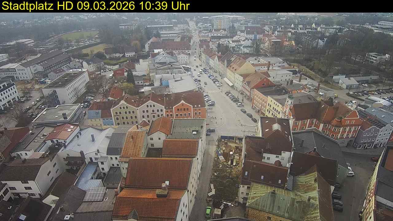 Archiv Foto Webcam Stadtplatz Eggenfelden
