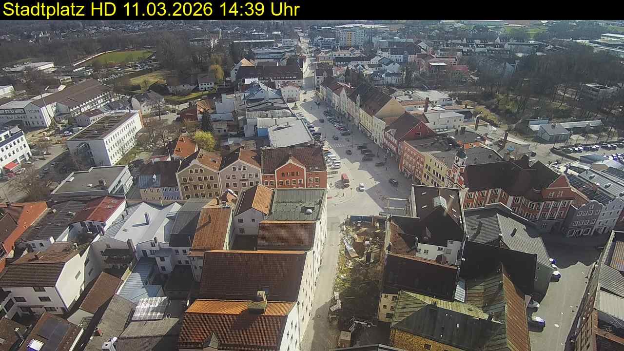 Archiv Foto Webcam Stadtplatz Eggenfelden