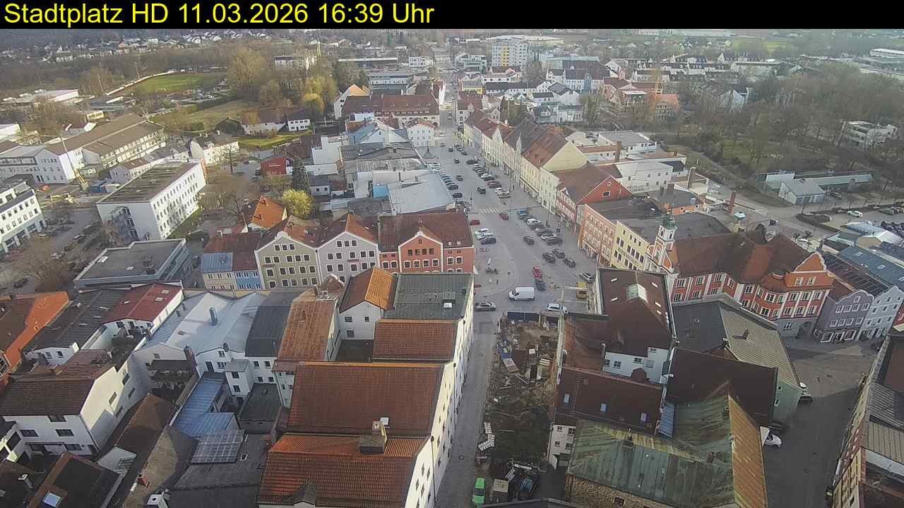Archiv Foto Webcam Stadtplatz Eggenfelden