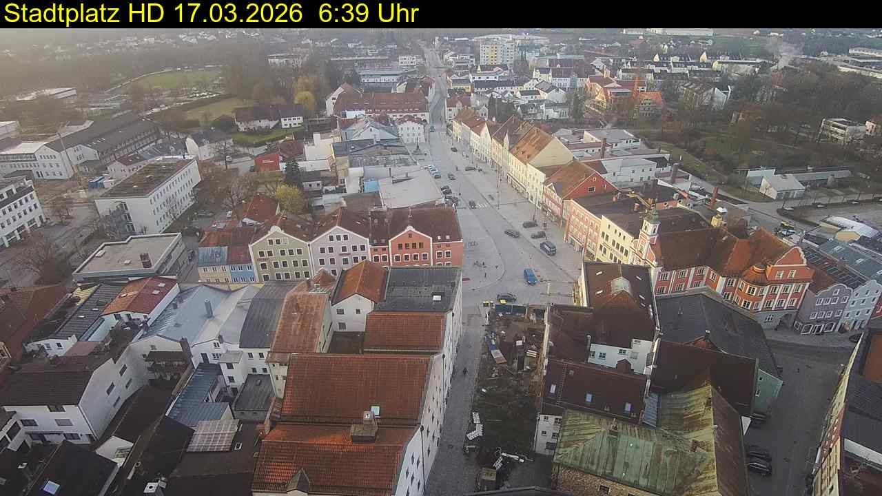 Archiv Foto Webcam Stadtplatz Eggenfelden