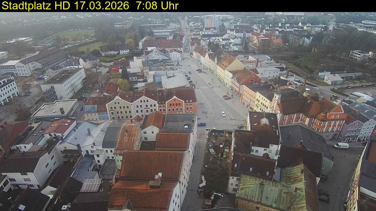 Archiv Foto Webcam Stadtplatz Eggenfelden