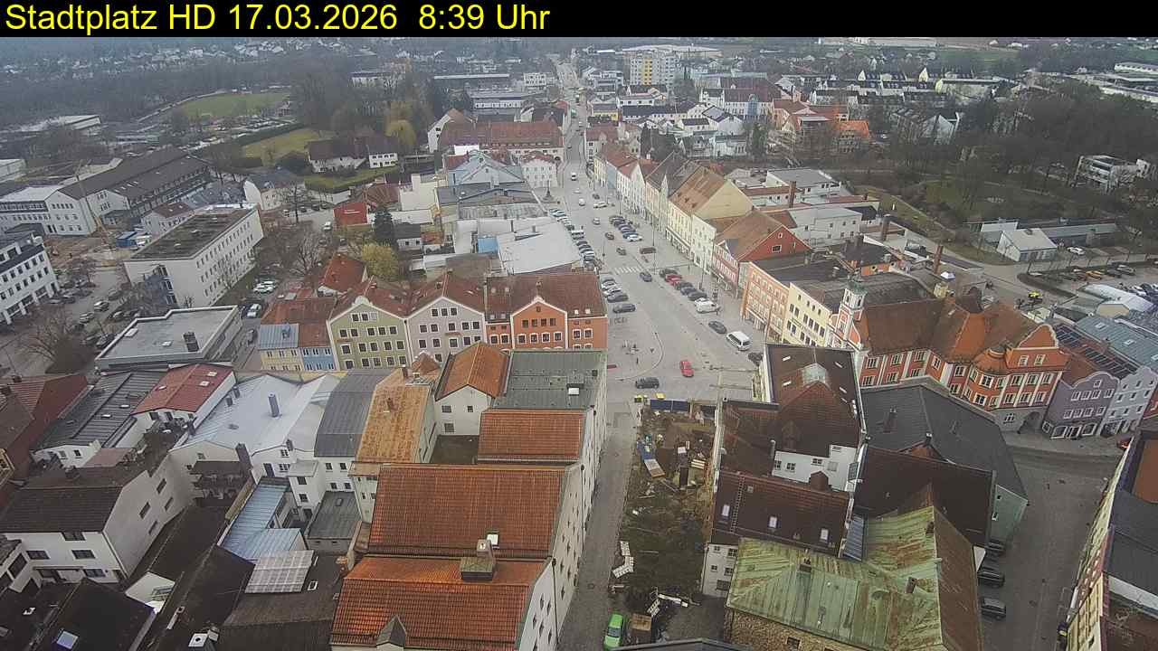 Archiv Foto Webcam Stadtplatz Eggenfelden