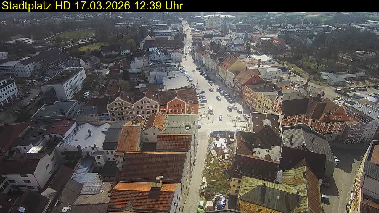 Archiv Foto Webcam Stadtplatz Eggenfelden