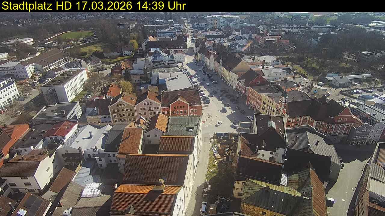 Archiv Foto Webcam Stadtplatz Eggenfelden