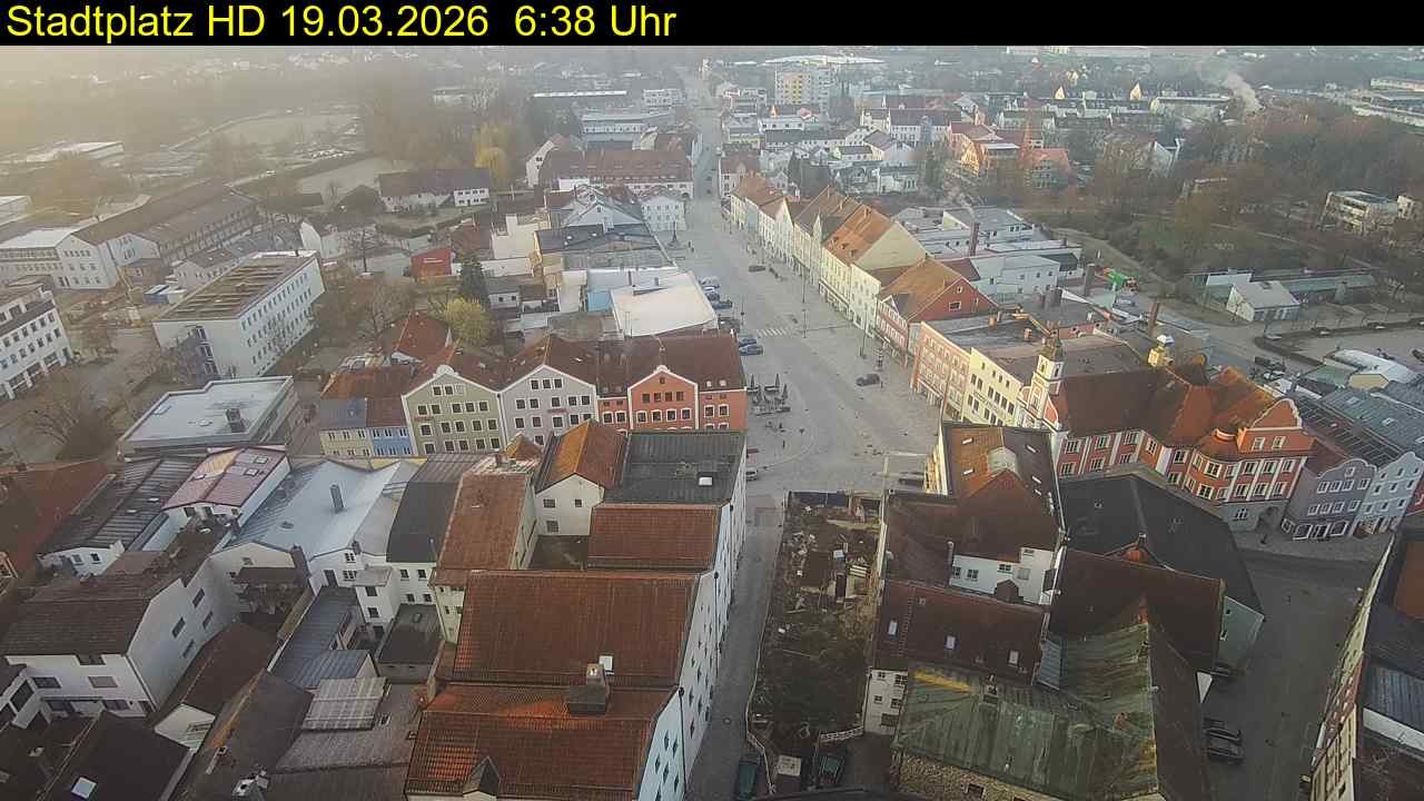 Archiv Foto Webcam Stadtplatz Eggenfelden
