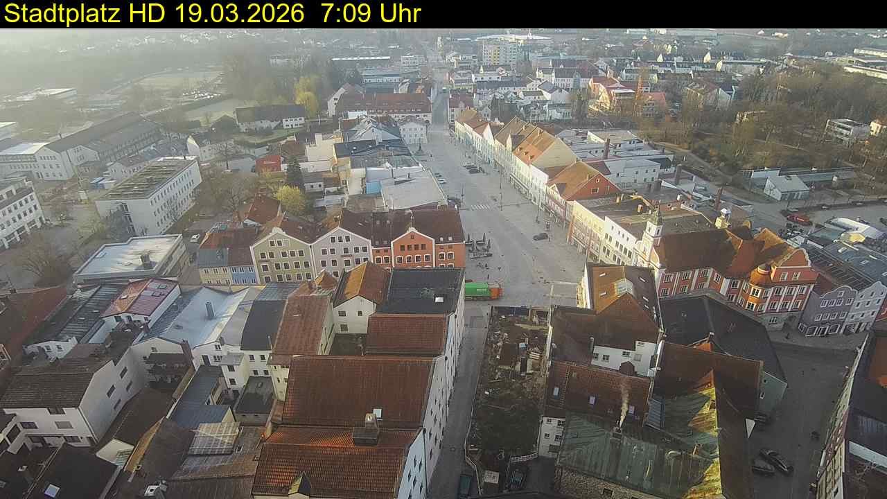 Archiv Foto Webcam Stadtplatz Eggenfelden