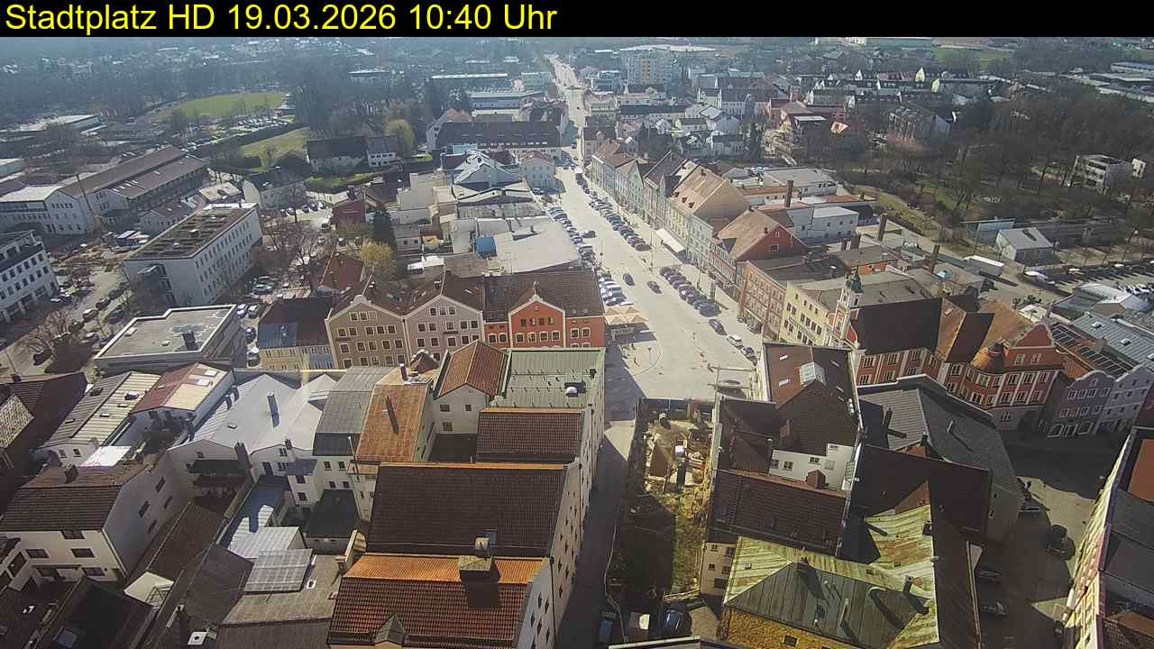Archiv Foto Webcam Stadtplatz Eggenfelden