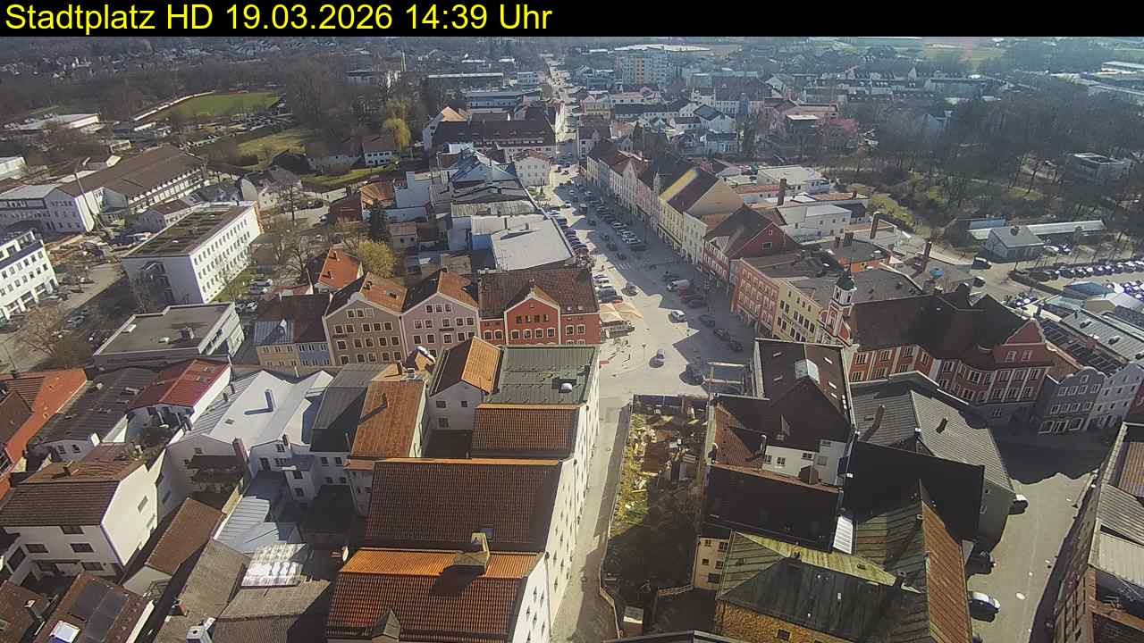 Archiv Foto Webcam Stadtplatz Eggenfelden