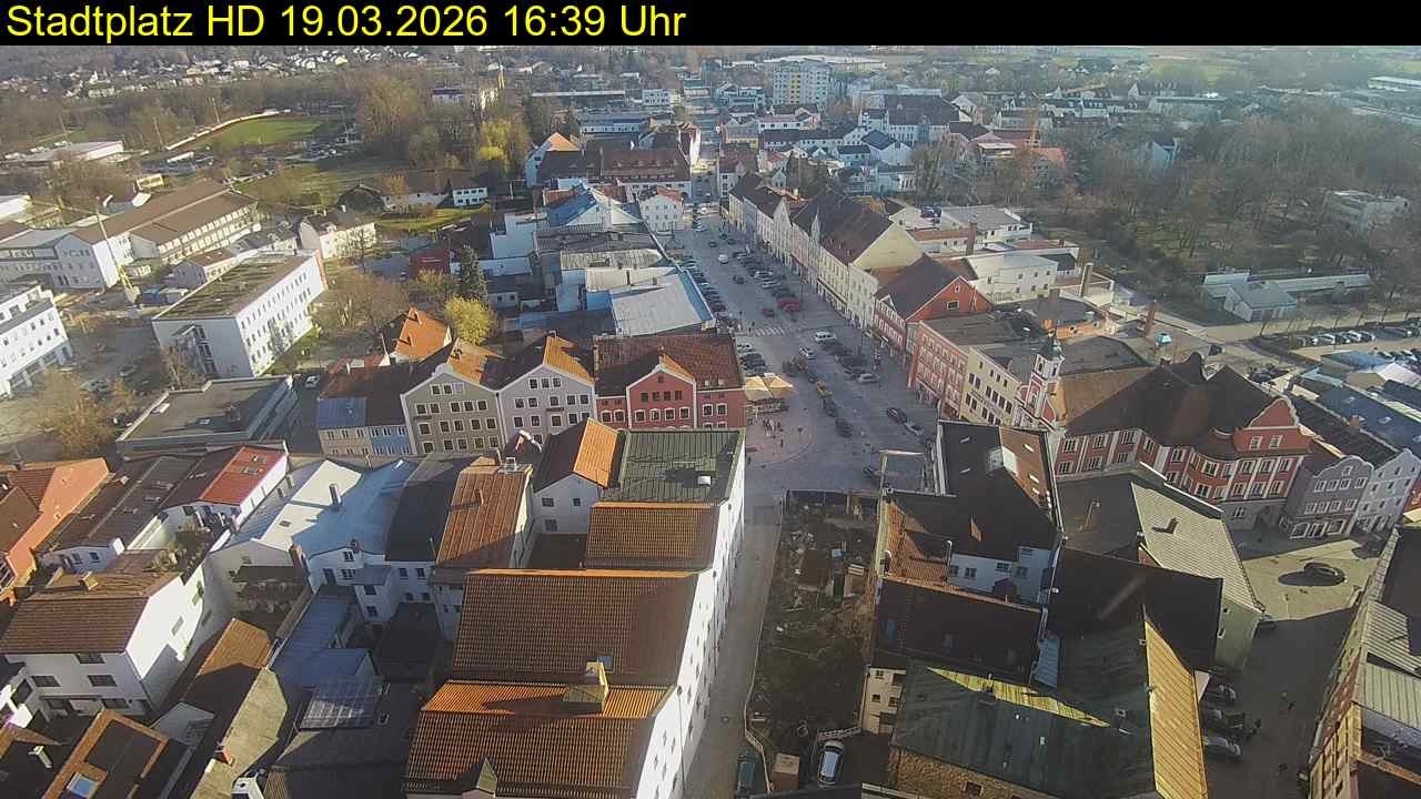 Archiv Foto Webcam Stadtplatz Eggenfelden