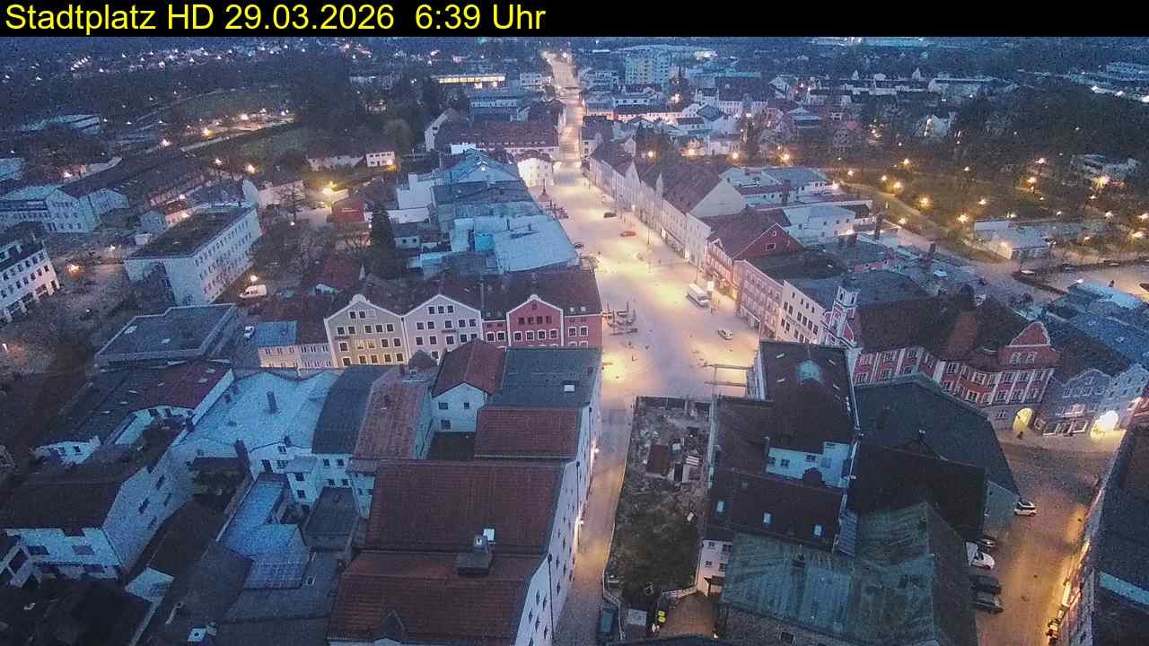 Archiv Foto Webcam Stadtplatz Eggenfelden