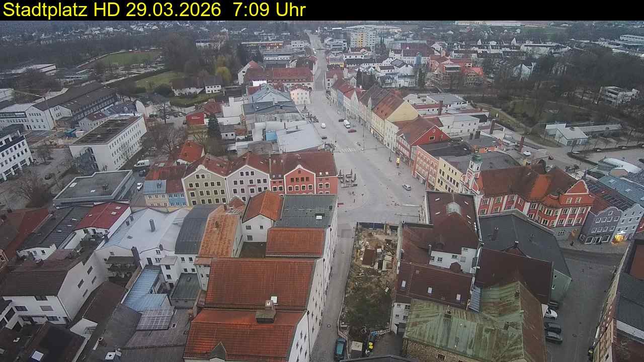 Archiv Foto Webcam Stadtplatz Eggenfelden