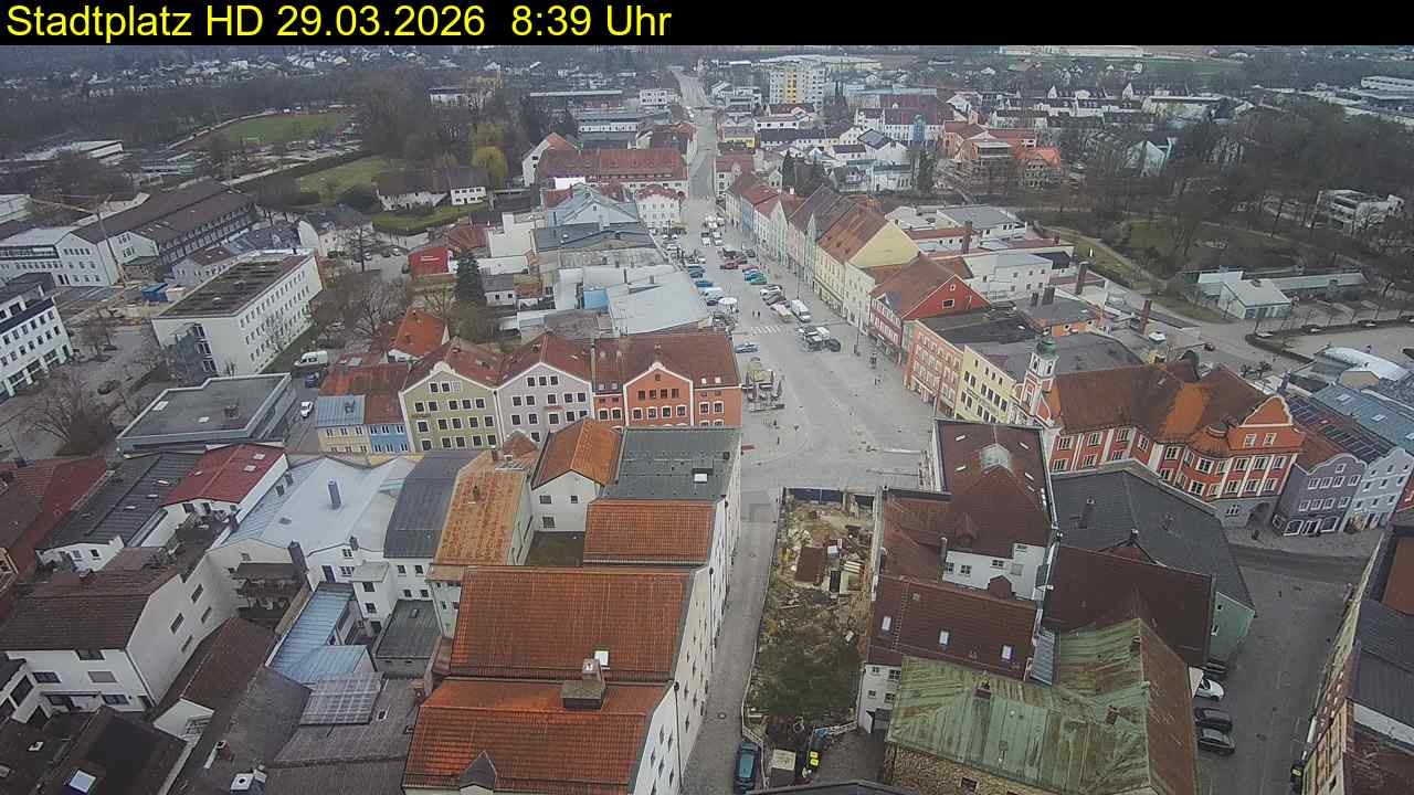 Archiv Foto Webcam Stadtplatz Eggenfelden