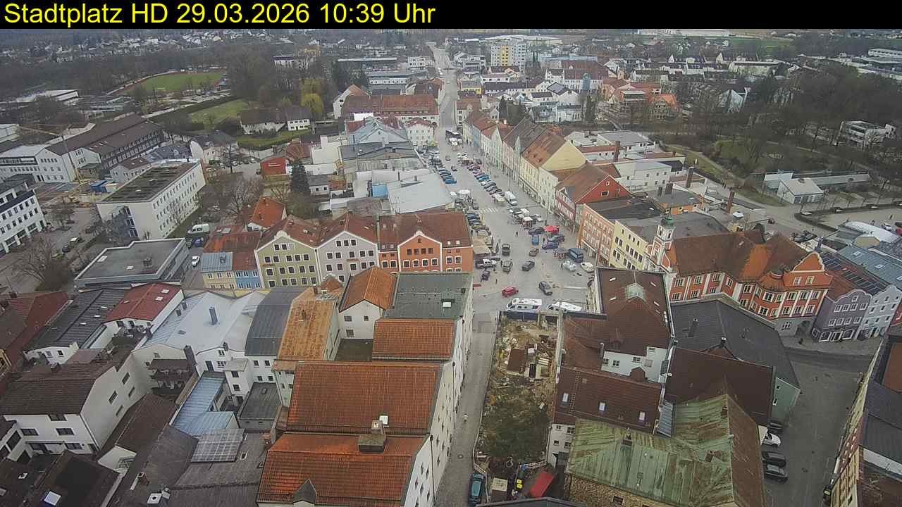 Archiv Foto Webcam Stadtplatz Eggenfelden