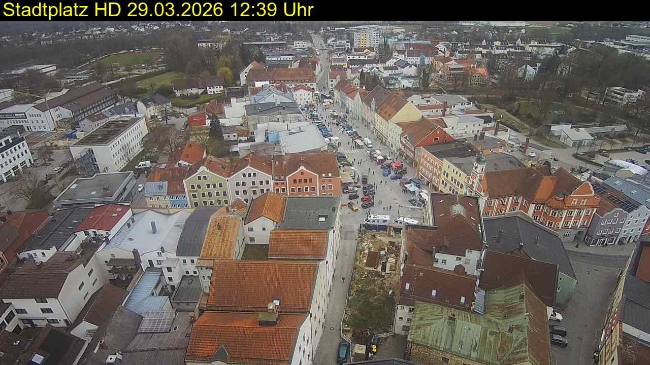 Archiv Foto Webcam Stadtplatz Eggenfelden