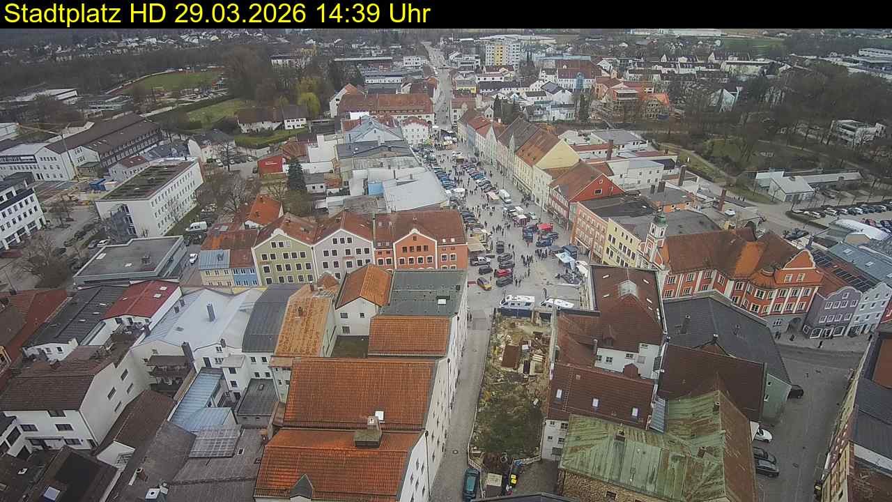 Archiv Foto Webcam Stadtplatz Eggenfelden