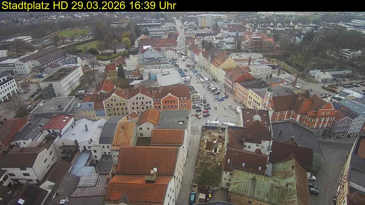 Archiv Foto Webcam Stadtplatz Eggenfelden