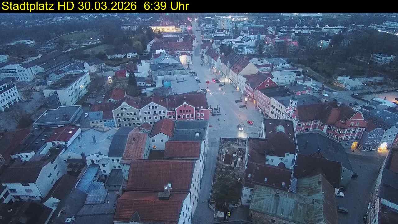 Archiv Foto Webcam Stadtplatz Eggenfelden