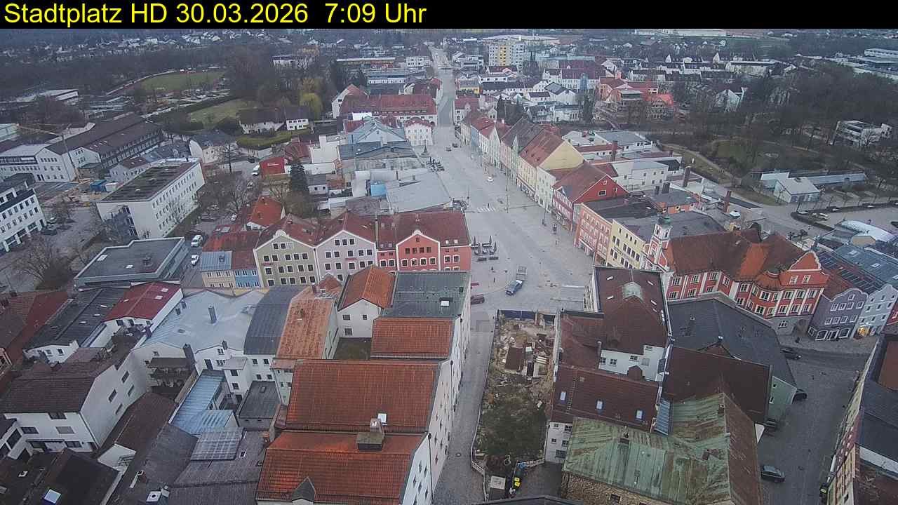 Archiv Foto Webcam Stadtplatz Eggenfelden