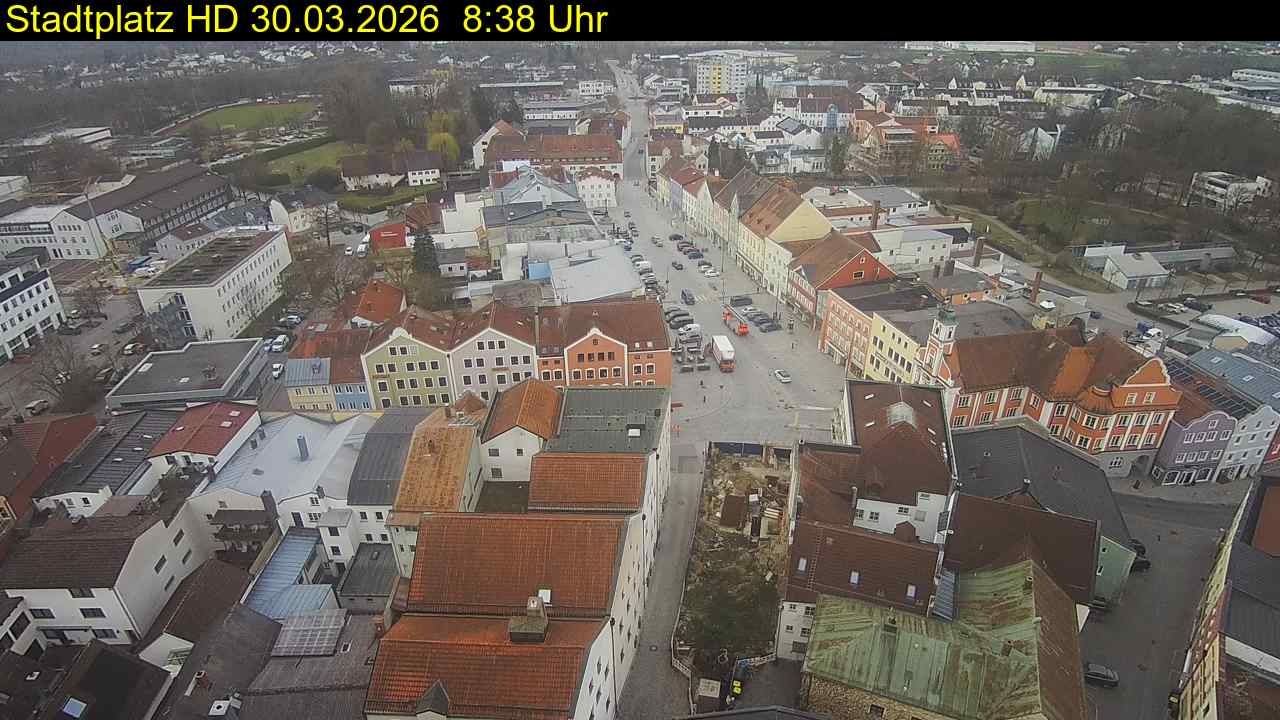 Archiv Foto Webcam Stadtplatz Eggenfelden