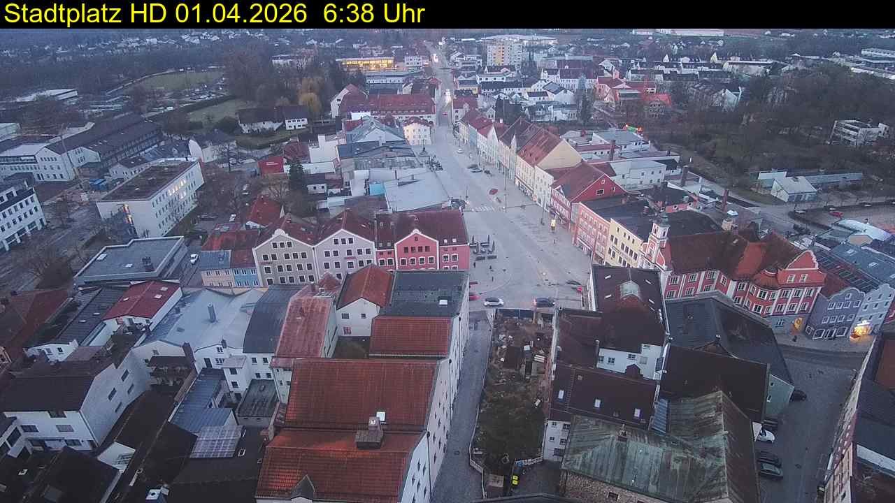 Archiv Foto Webcam Stadtplatz Eggenfelden