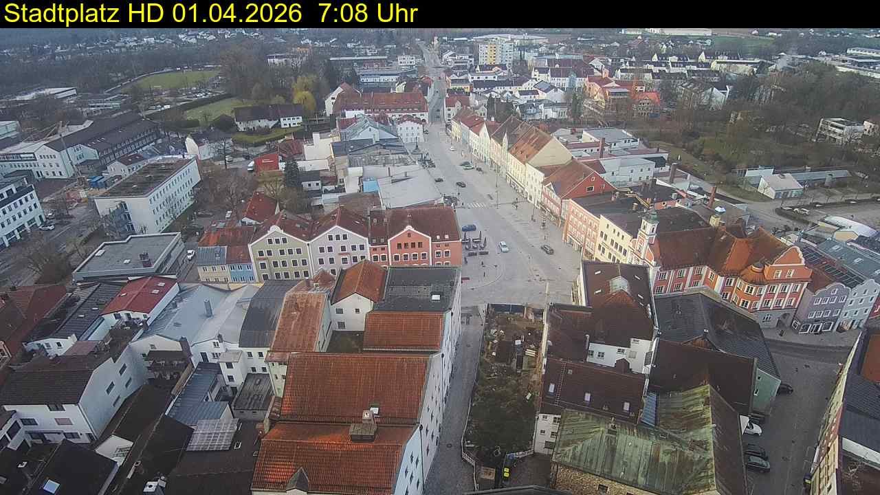 Archiv Foto Webcam Stadtplatz Eggenfelden