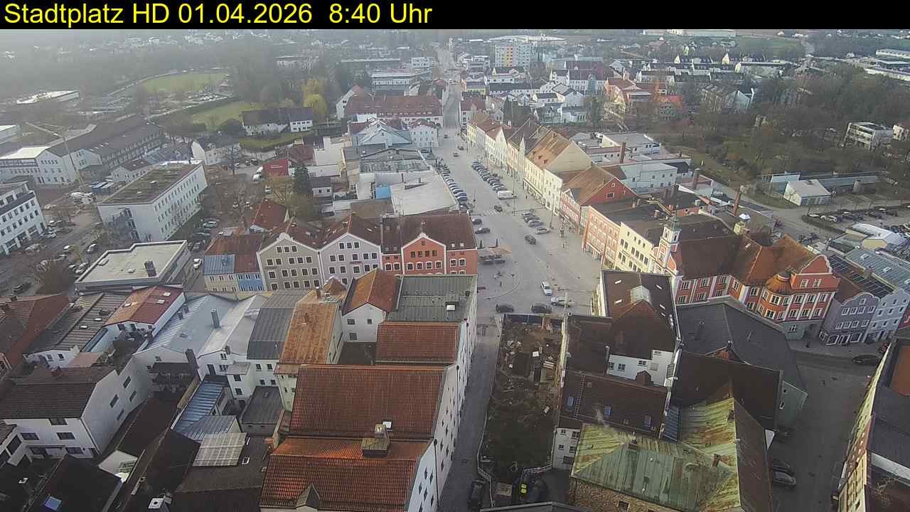 Archiv Foto Webcam Stadtplatz Eggenfelden