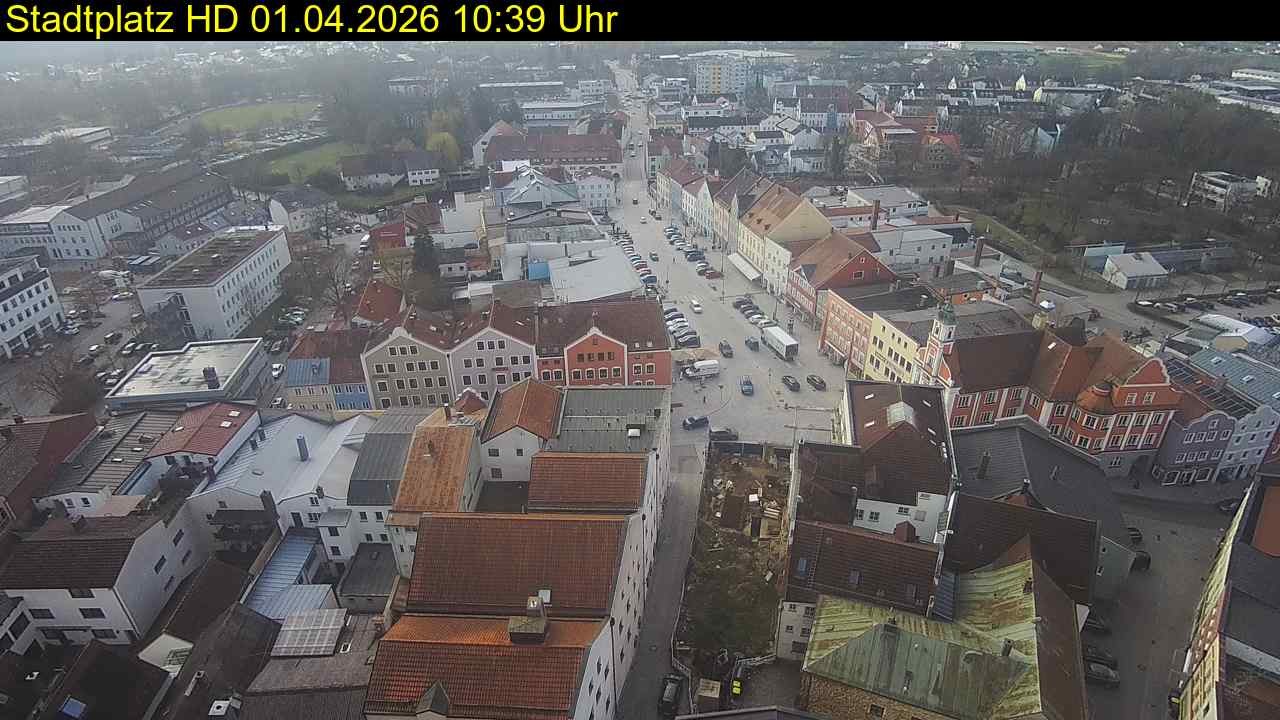 Archiv Foto Webcam Stadtplatz Eggenfelden