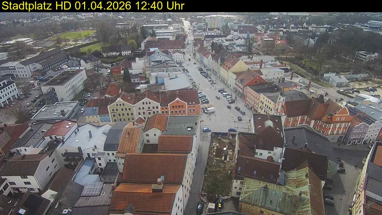 Archiv Foto Webcam Stadtplatz Eggenfelden