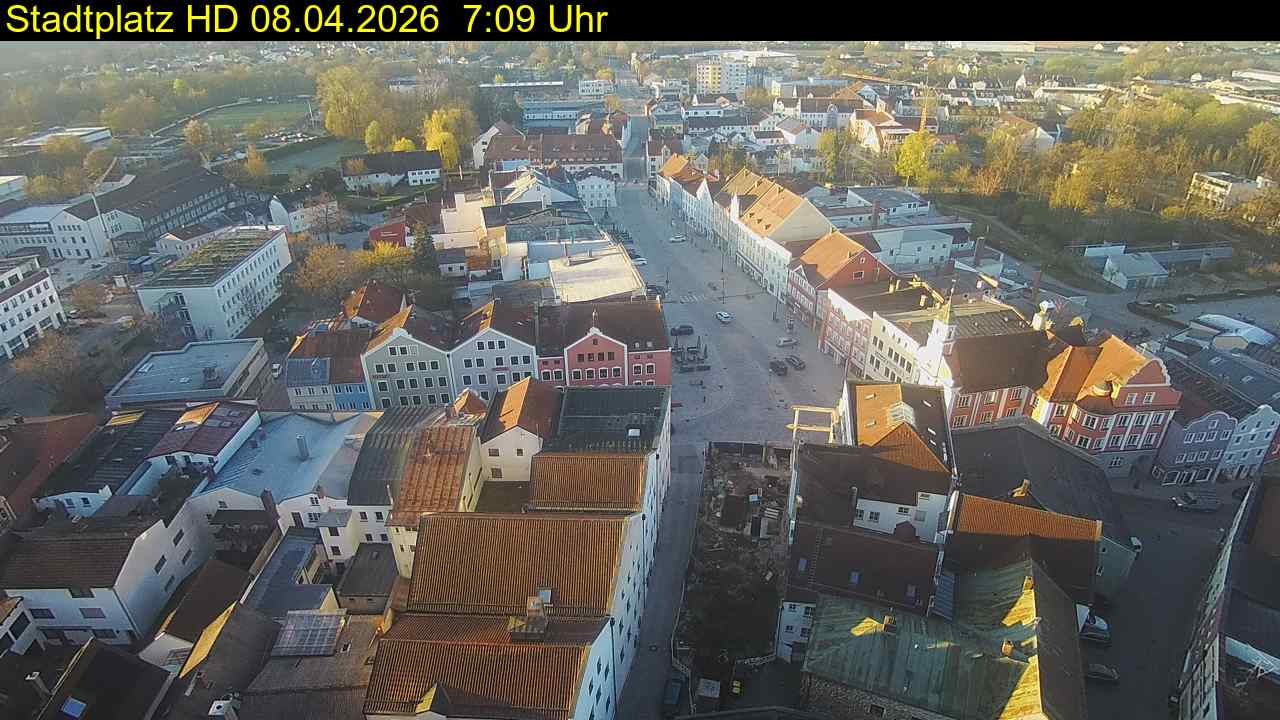 Archiv Foto Webcam Stadtplatz Eggenfelden