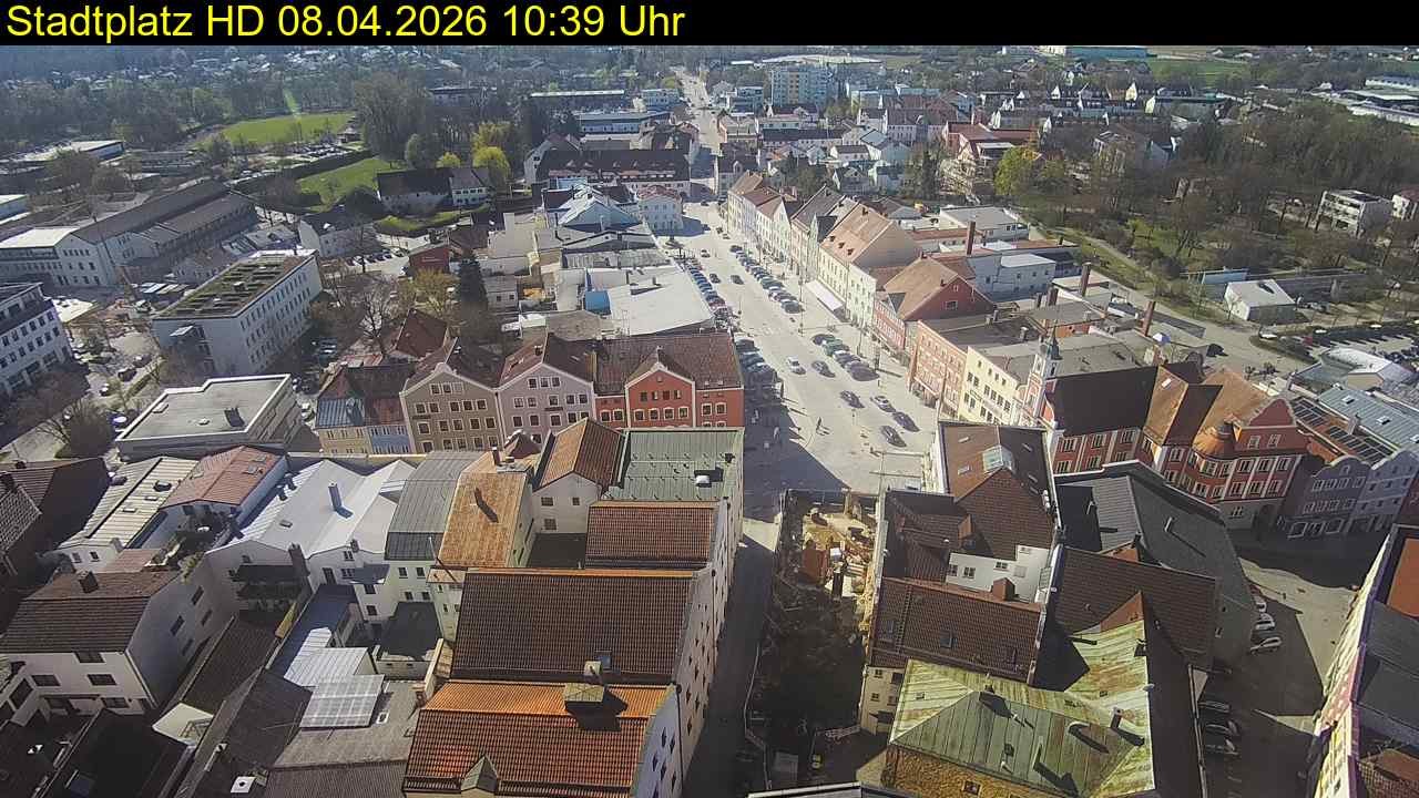 Archiv Foto Webcam Stadtplatz Eggenfelden