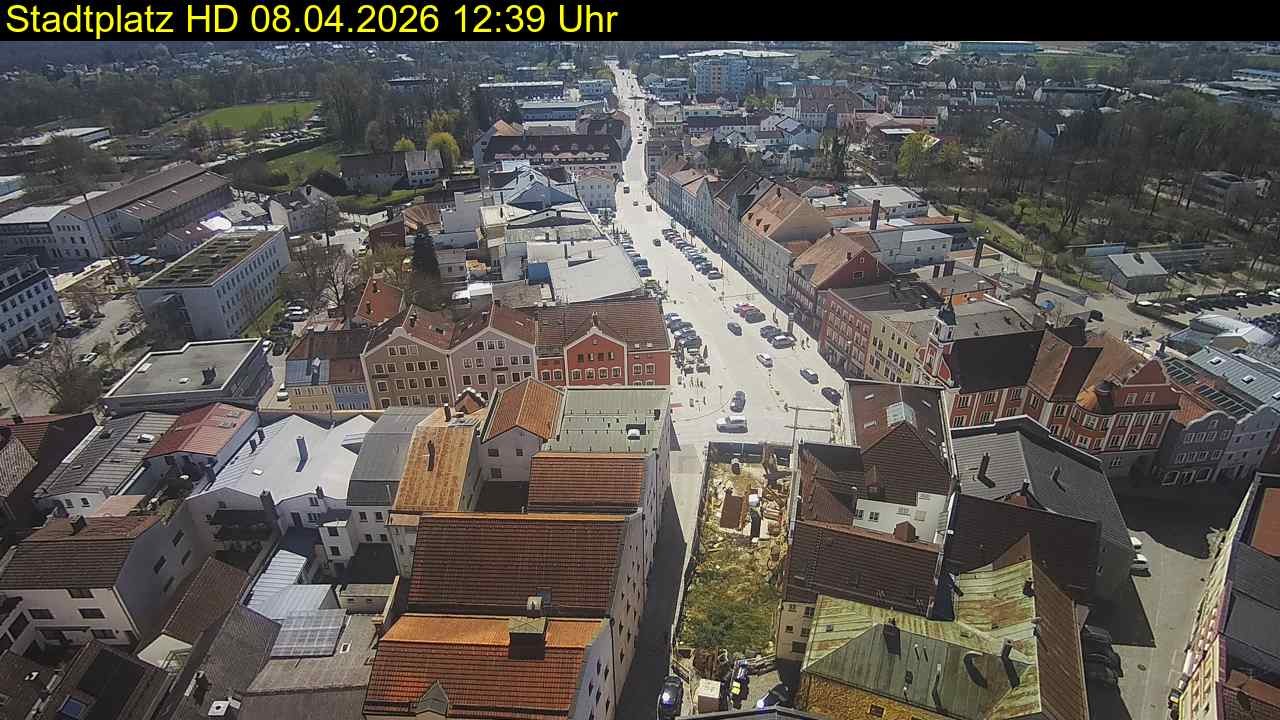 Archiv Foto Webcam Stadtplatz Eggenfelden