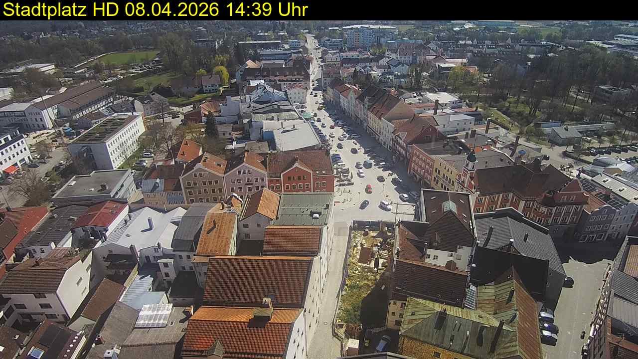 Archiv Foto Webcam Stadtplatz Eggenfelden