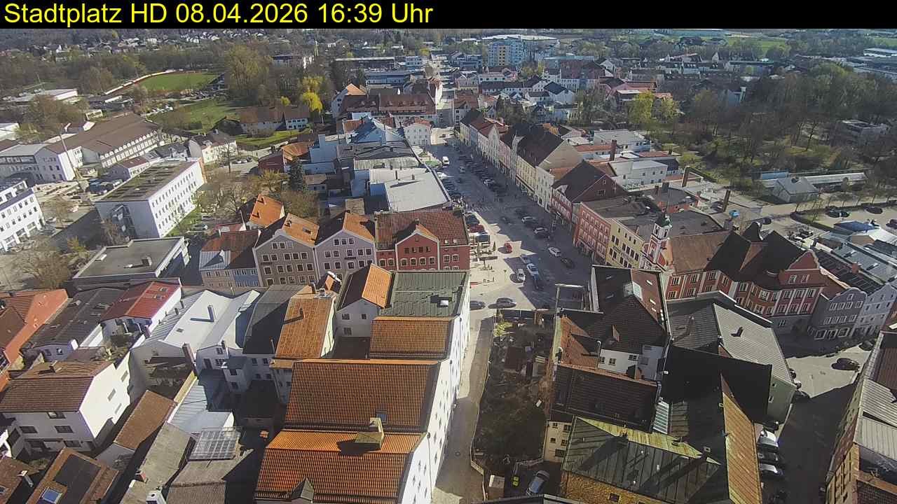 Archiv Foto Webcam Stadtplatz Eggenfelden