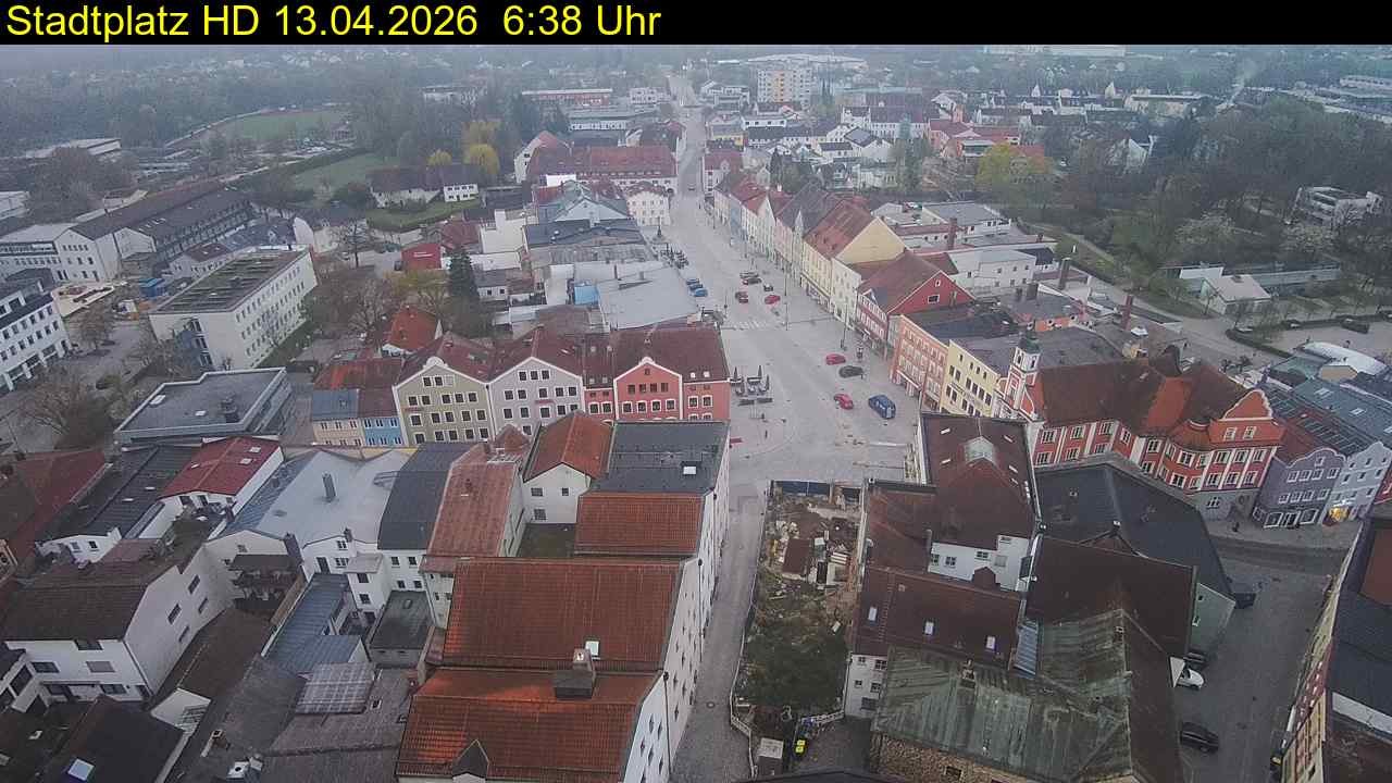 Archiv Foto Webcam Stadtplatz Eggenfelden