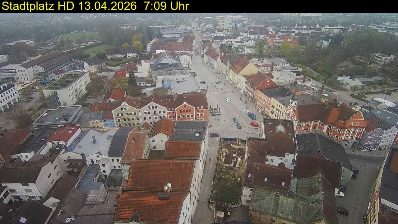 Archiv Foto Webcam Stadtplatz Eggenfelden
