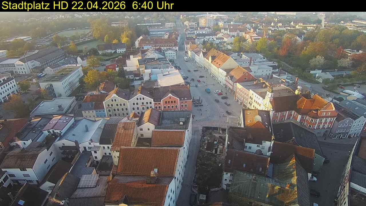 Archiv Foto Webcam Stadtplatz Eggenfelden