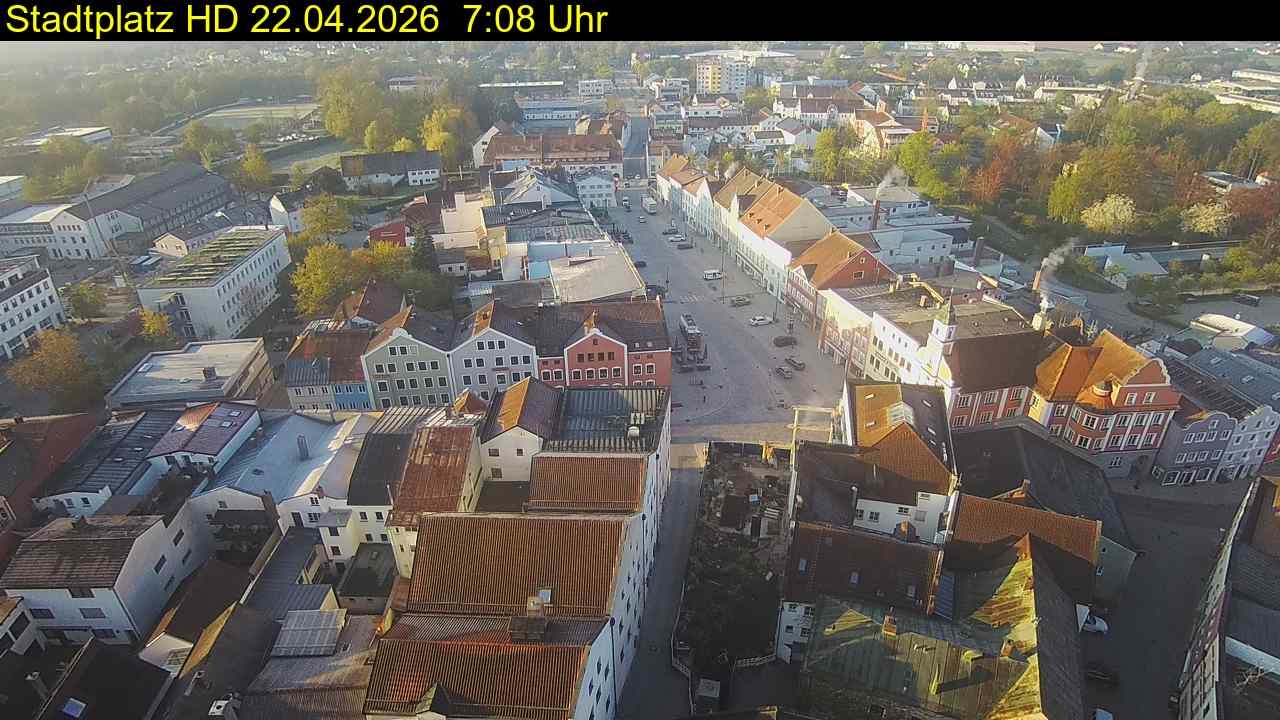 Archiv Foto Webcam Stadtplatz Eggenfelden