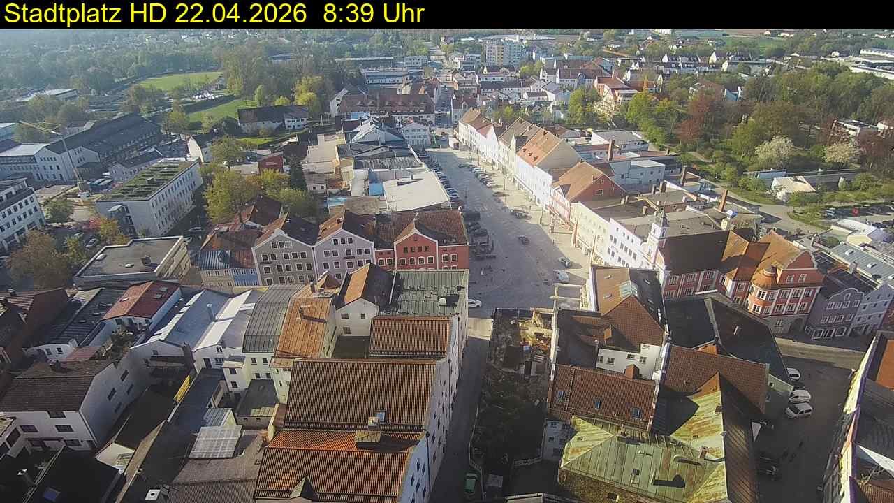 Archiv Foto Webcam Stadtplatz Eggenfelden