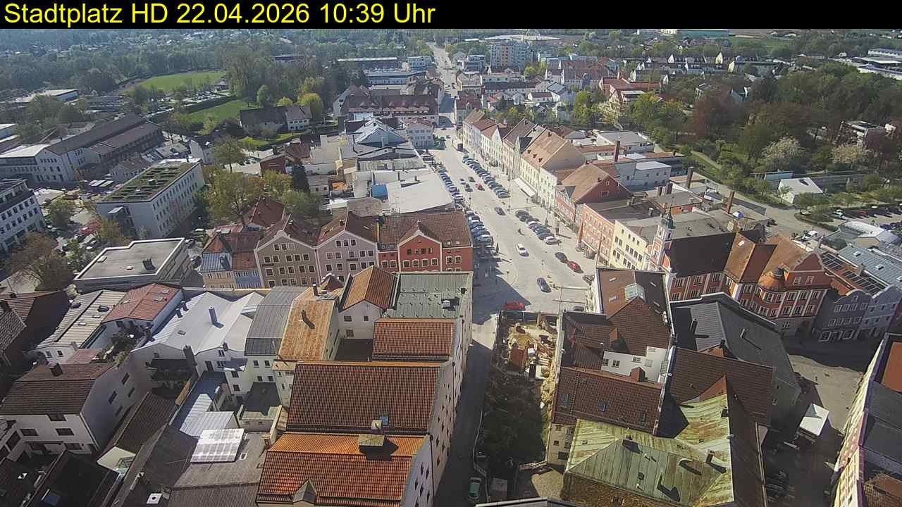 Archiv Foto Webcam Stadtplatz Eggenfelden