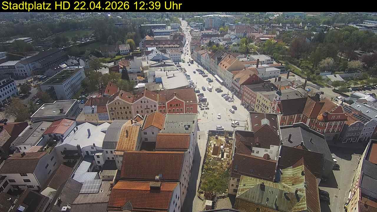 Archiv Foto Webcam Stadtplatz Eggenfelden