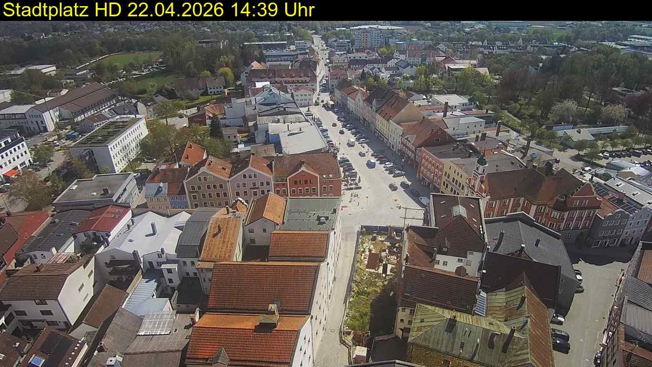 Archiv Foto Webcam Stadtplatz Eggenfelden