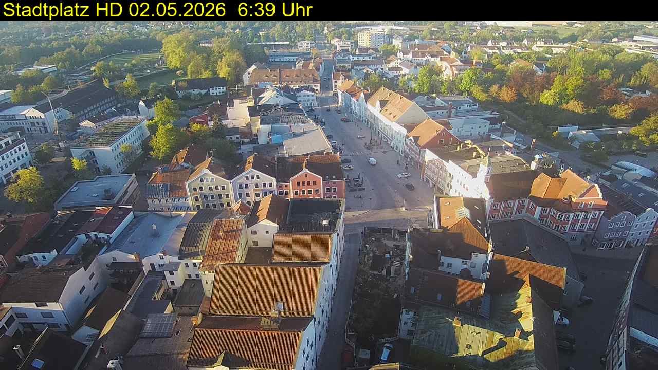 Archiv Foto Webcam Stadtplatz Eggenfelden