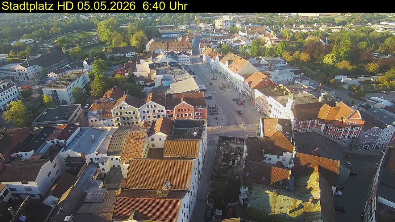 Archived image Webcam Town Square in Eggenfelden