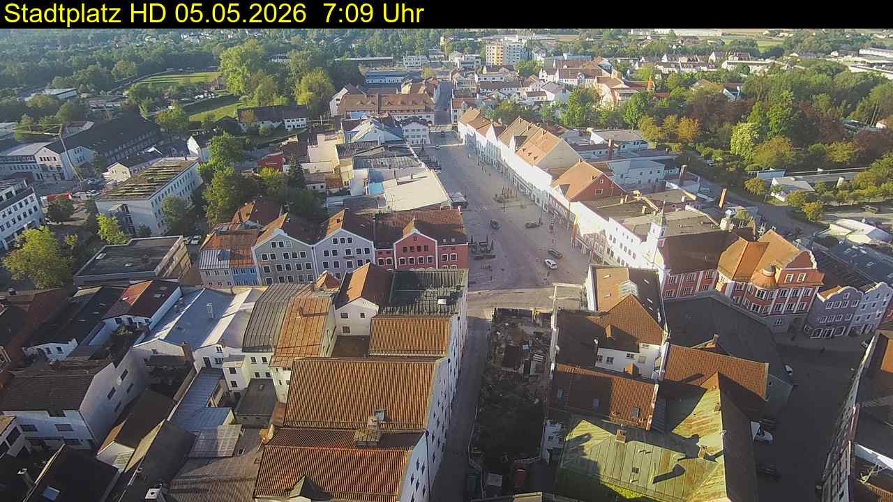 Archived image Webcam Town Square in Eggenfelden