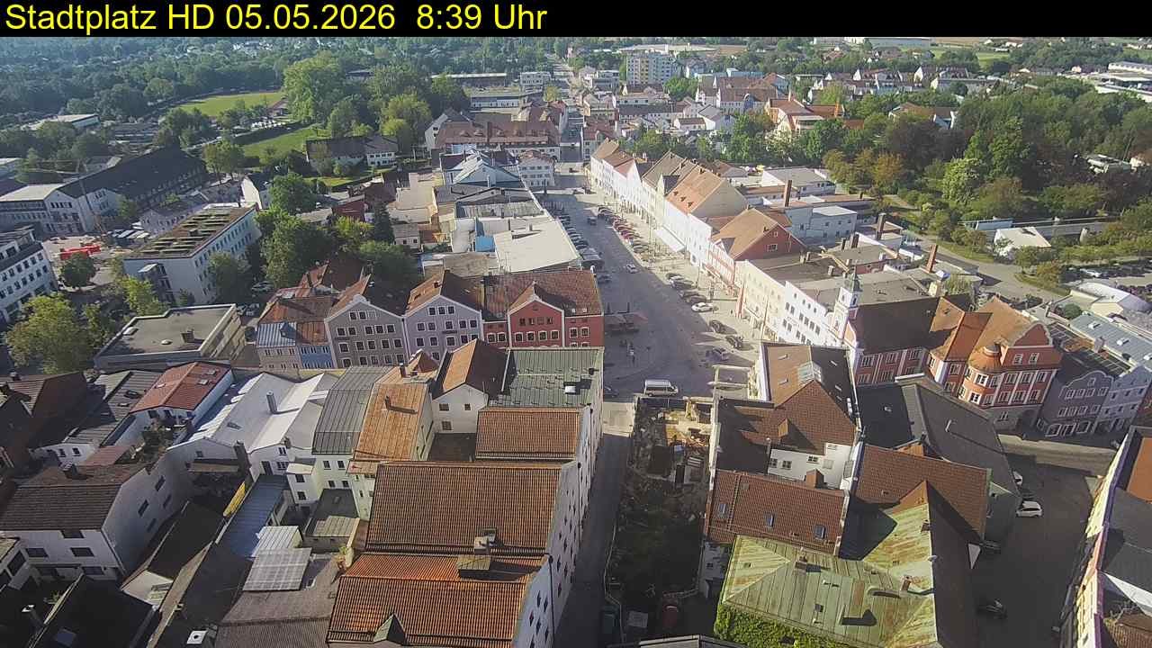 Archiv Foto Webcam Stadtplatz Eggenfelden