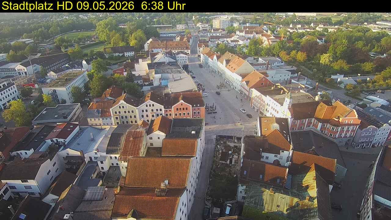 Archiv Foto Webcam Stadtplatz Eggenfelden